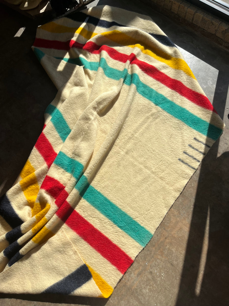 Rare 1950s Hudson's Bay 4 Point Wool Blanket – Jo & June Vintage
