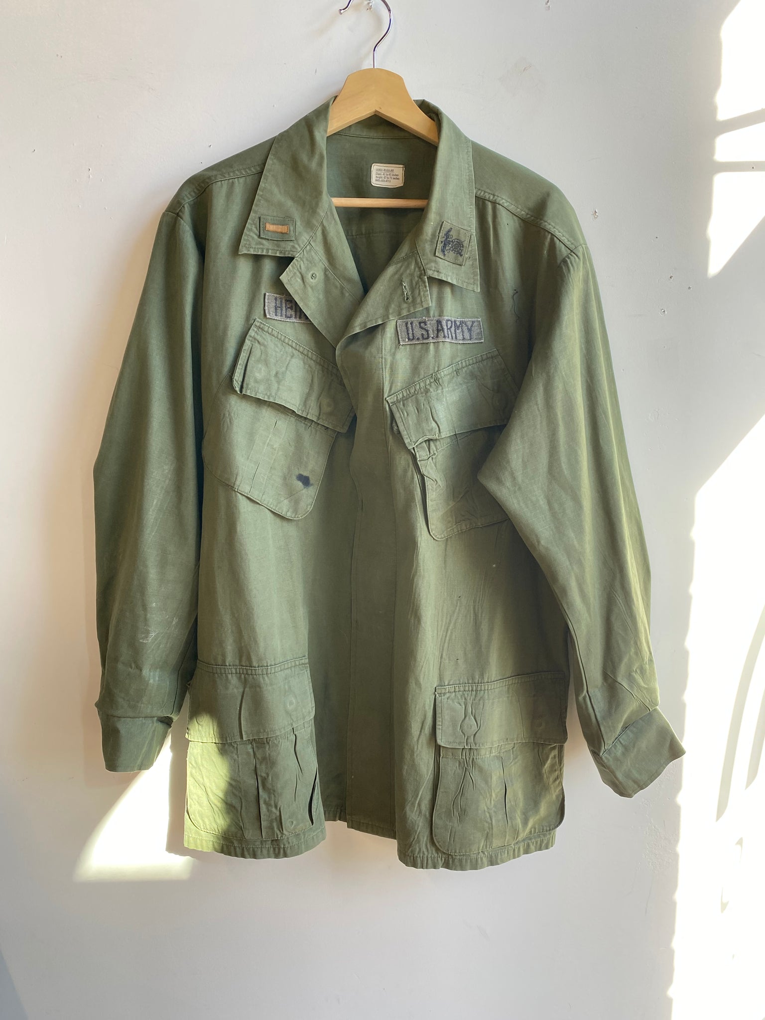 Cotton Olive Green Military Jacket