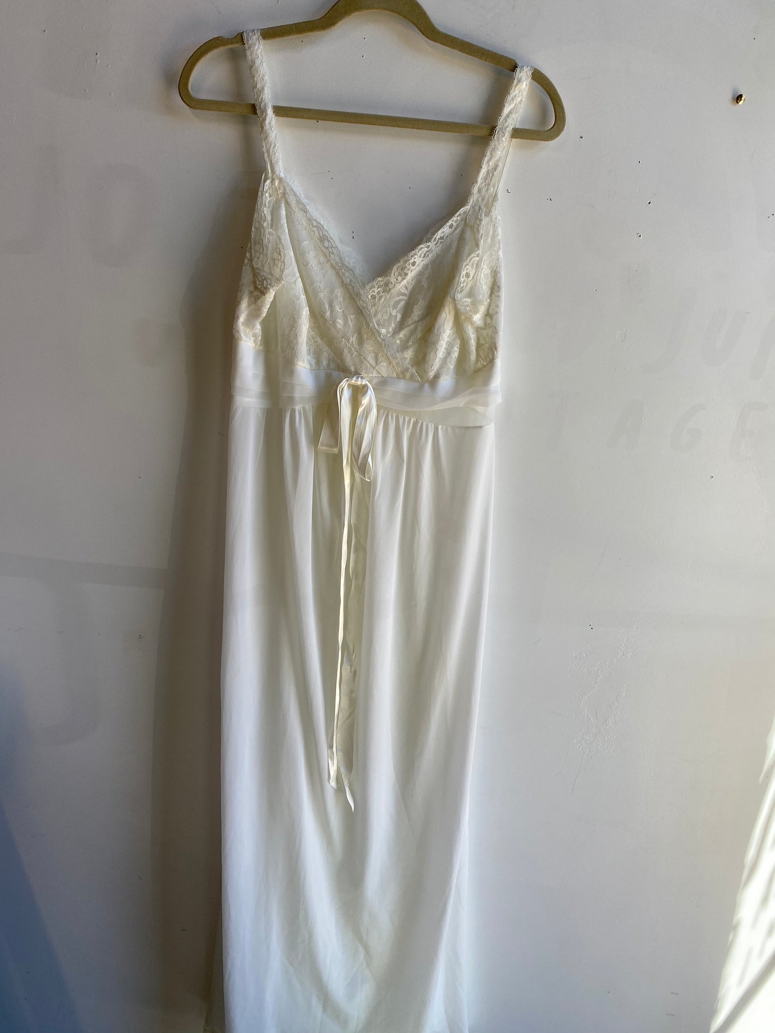 Nylon Lingerie Dress and Robe Set