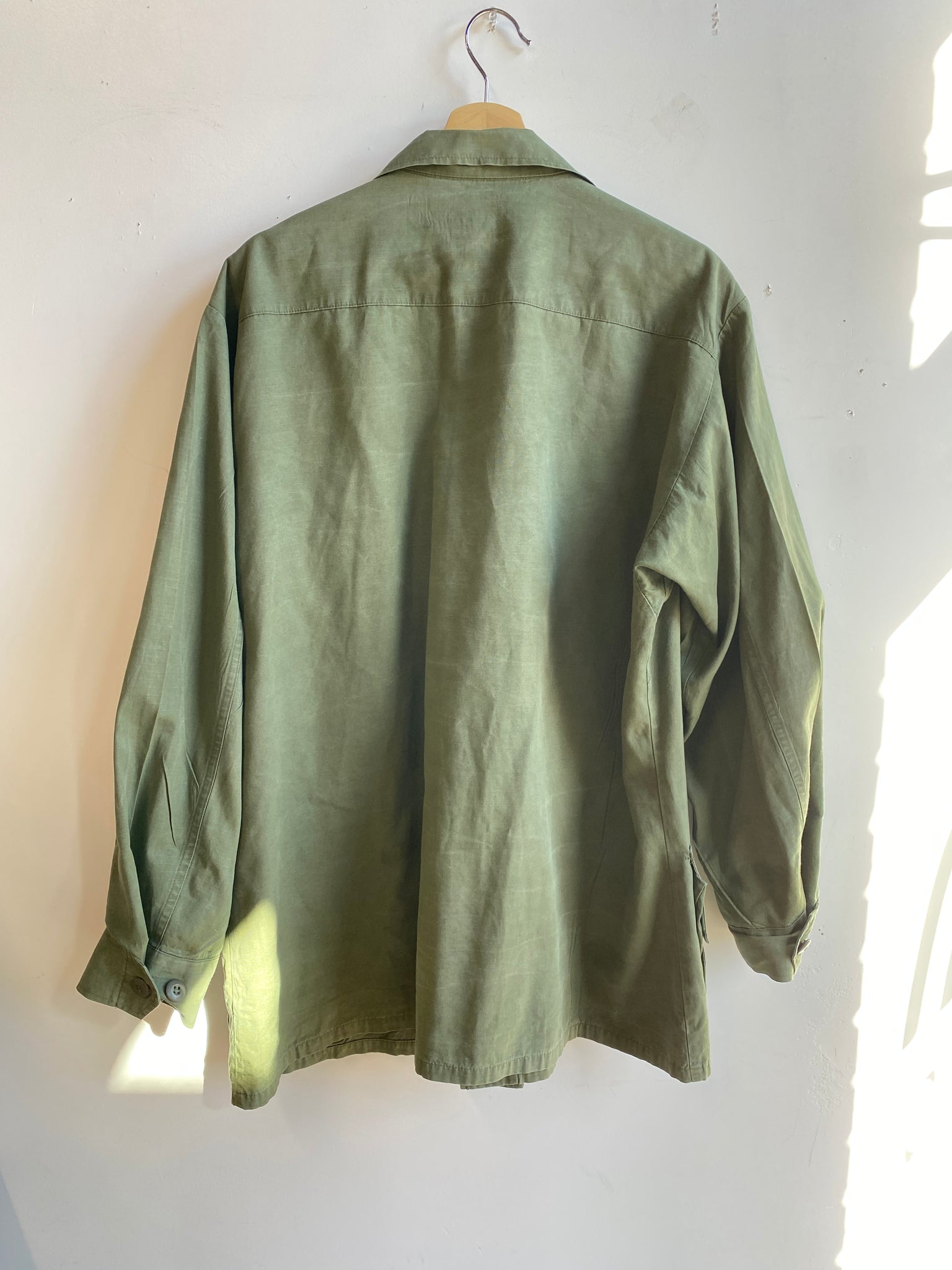 Cotton Olive Green Military Jacket