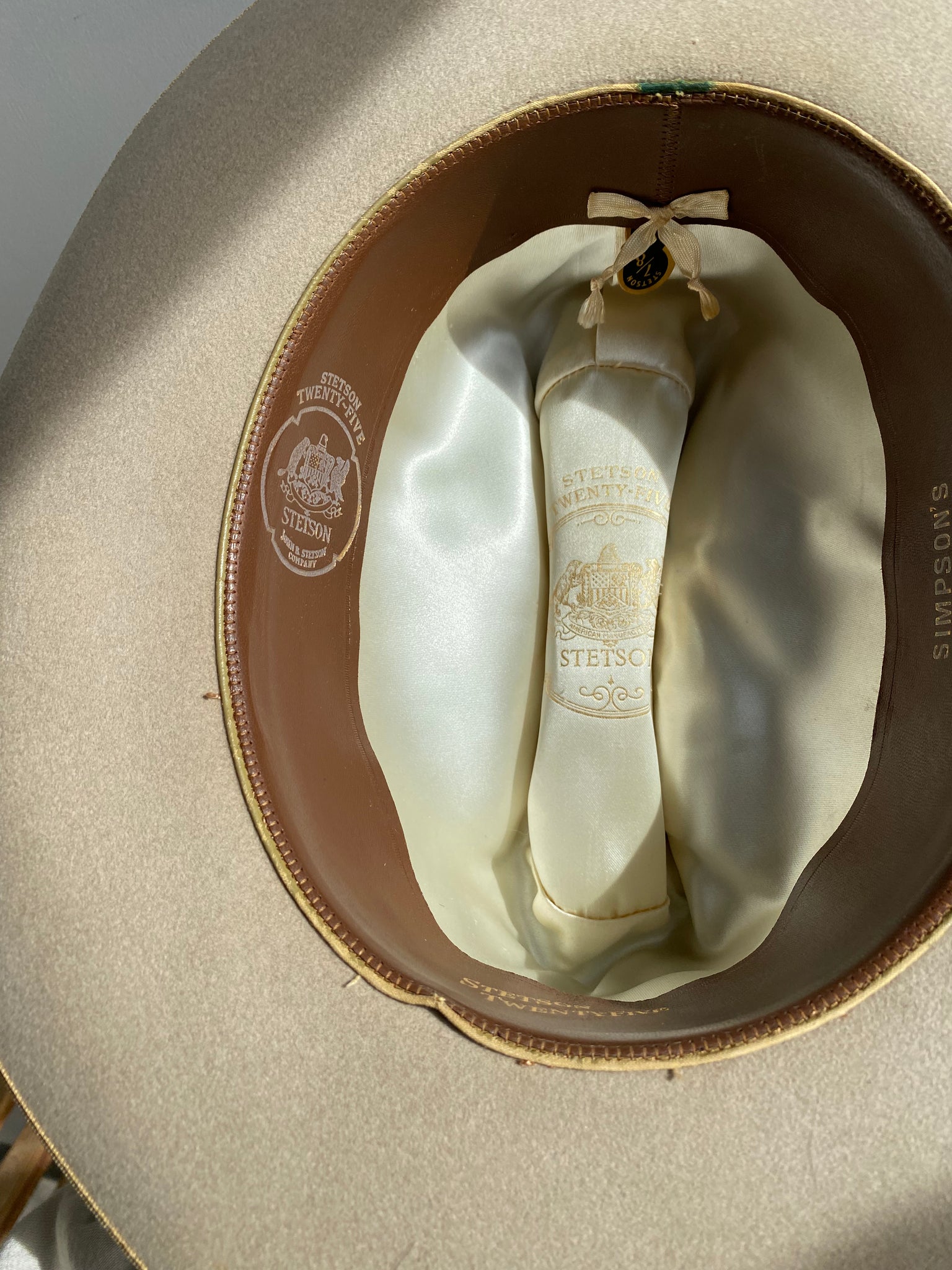 Stetson 25 Royal Deluxe Western Hat Jo June Vintage