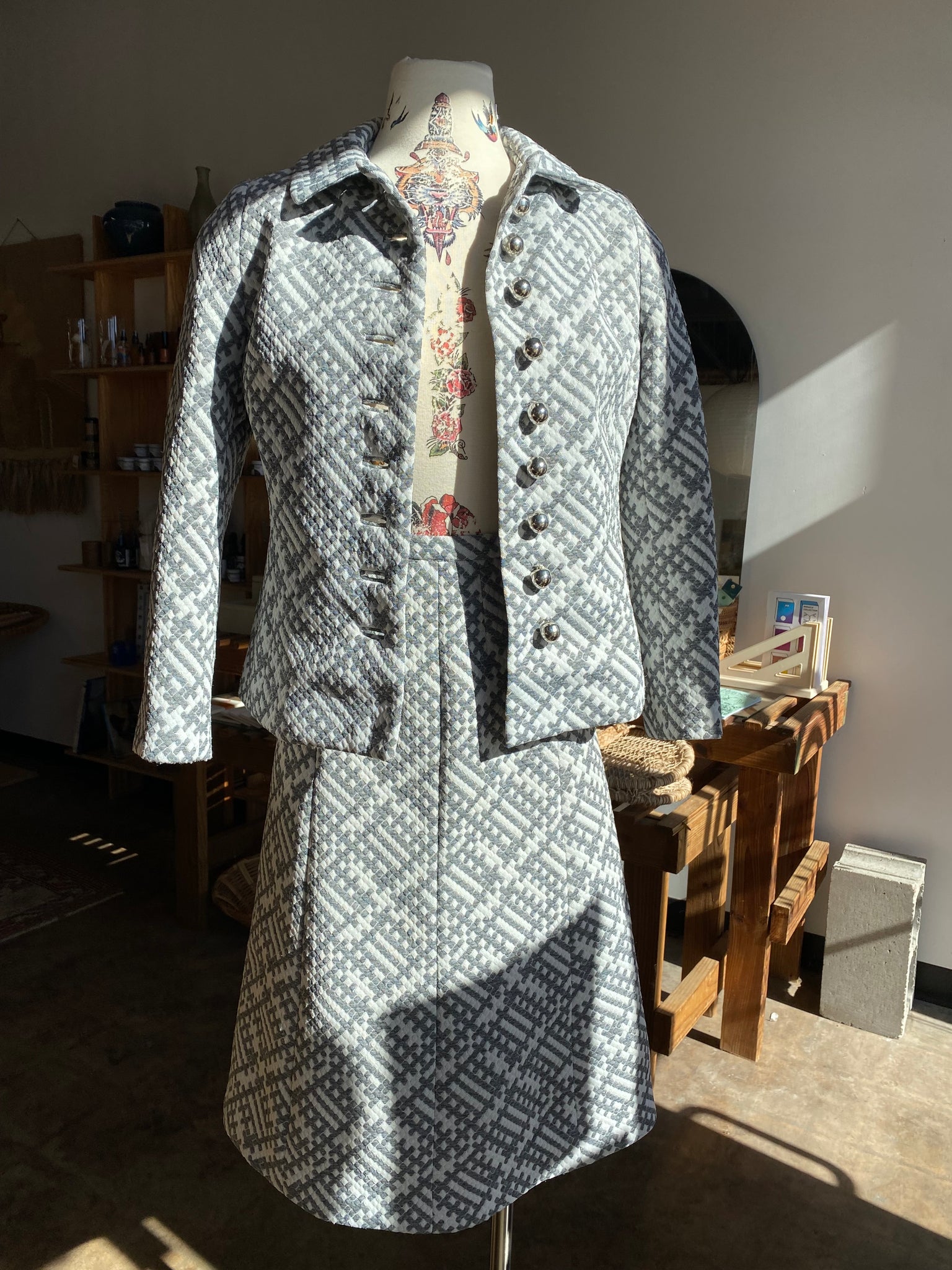 60s Mod "Neiman-Marcus" Jacket and Skirt Set