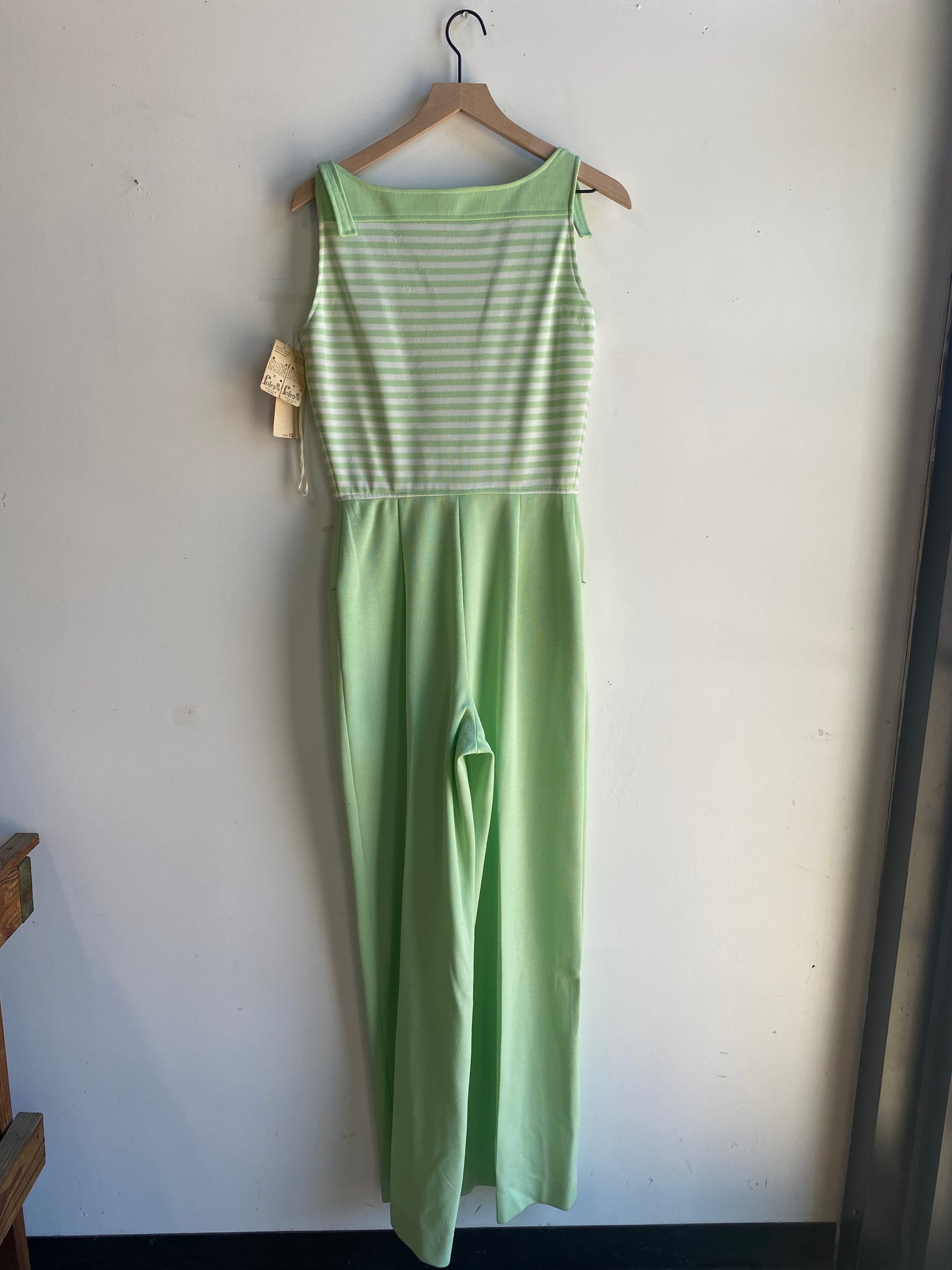 Deadstock Green Striped Jumpsuit