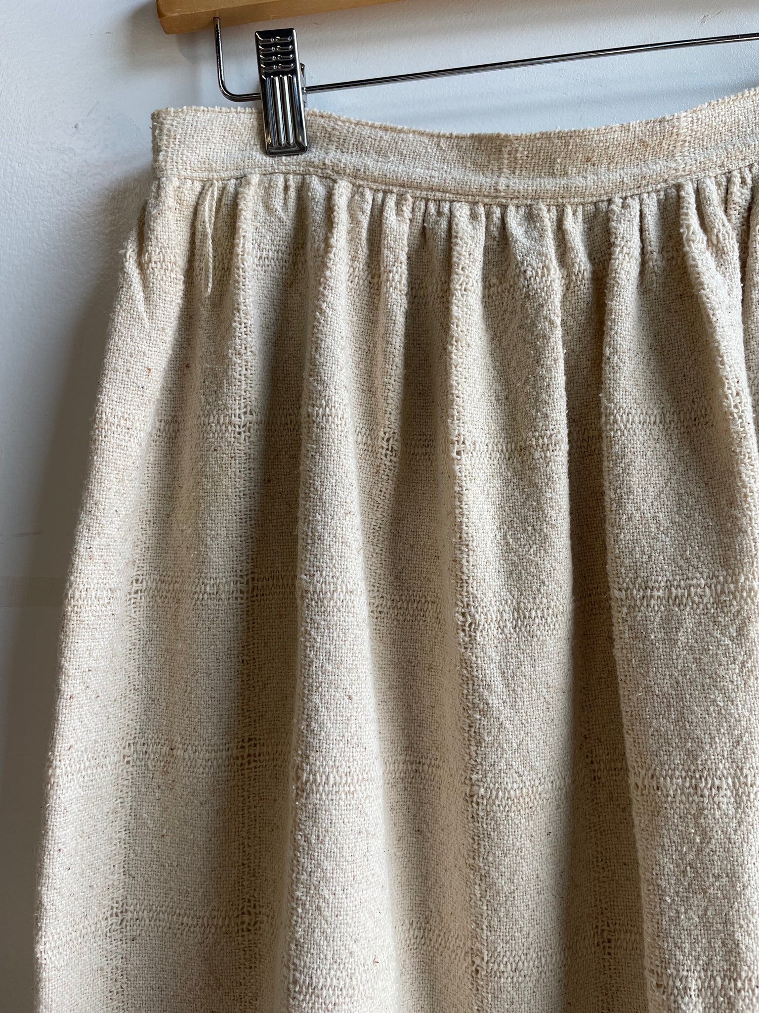 Oatmeal Windowpane Skirt