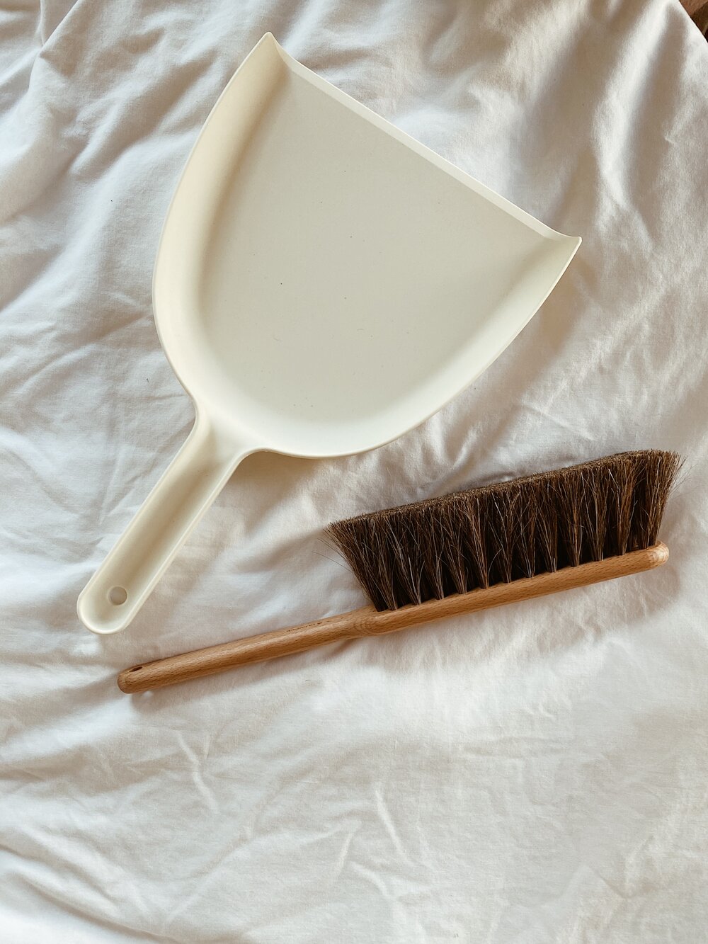 Handmade Brush with Dustpan Set
