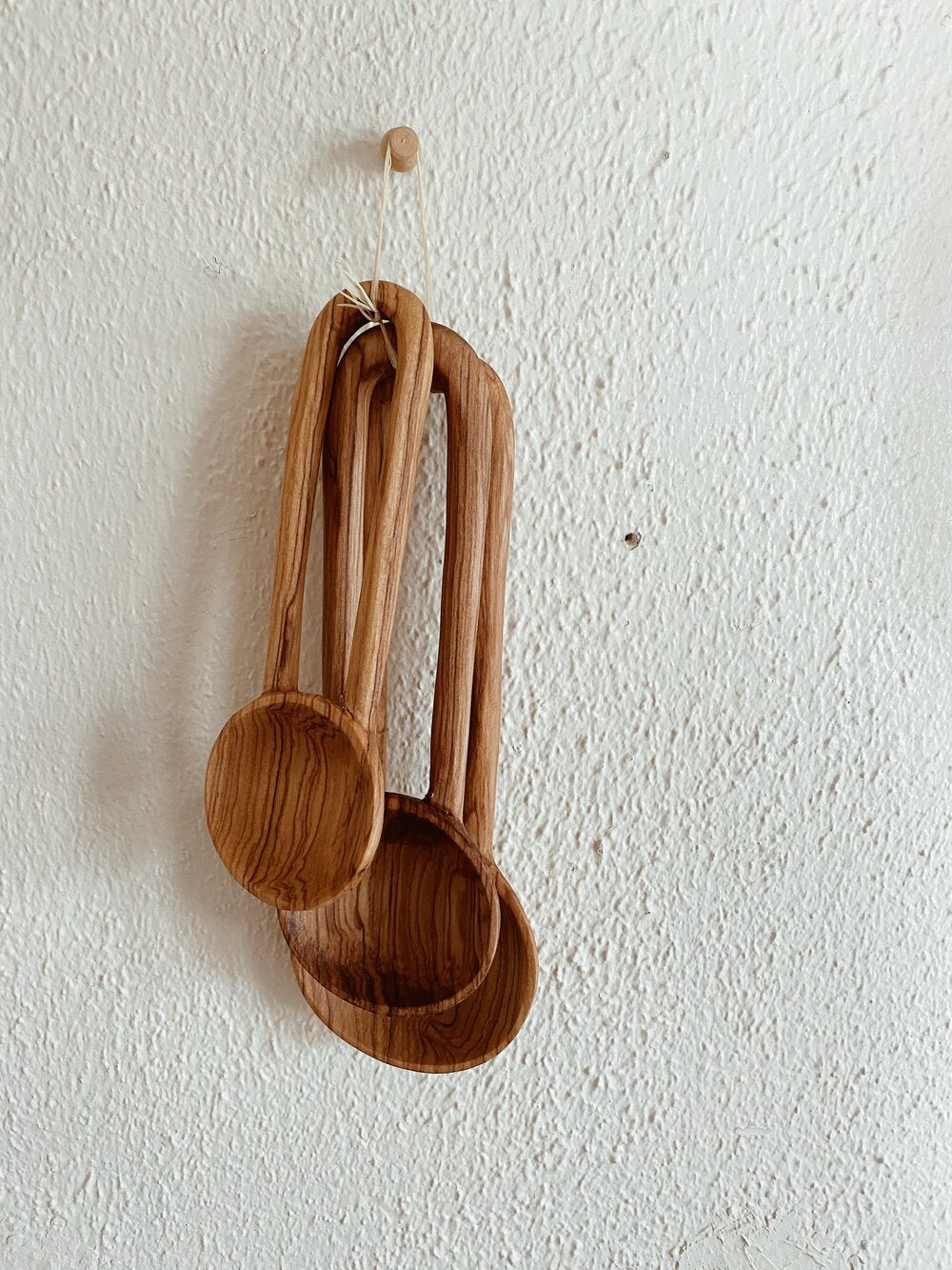 Handmade Olive Wood Arc Spoon Set