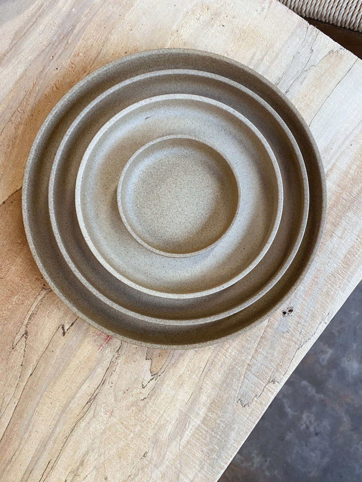 Hasami Porcelain Stackable Plate in Natural-All Sizes