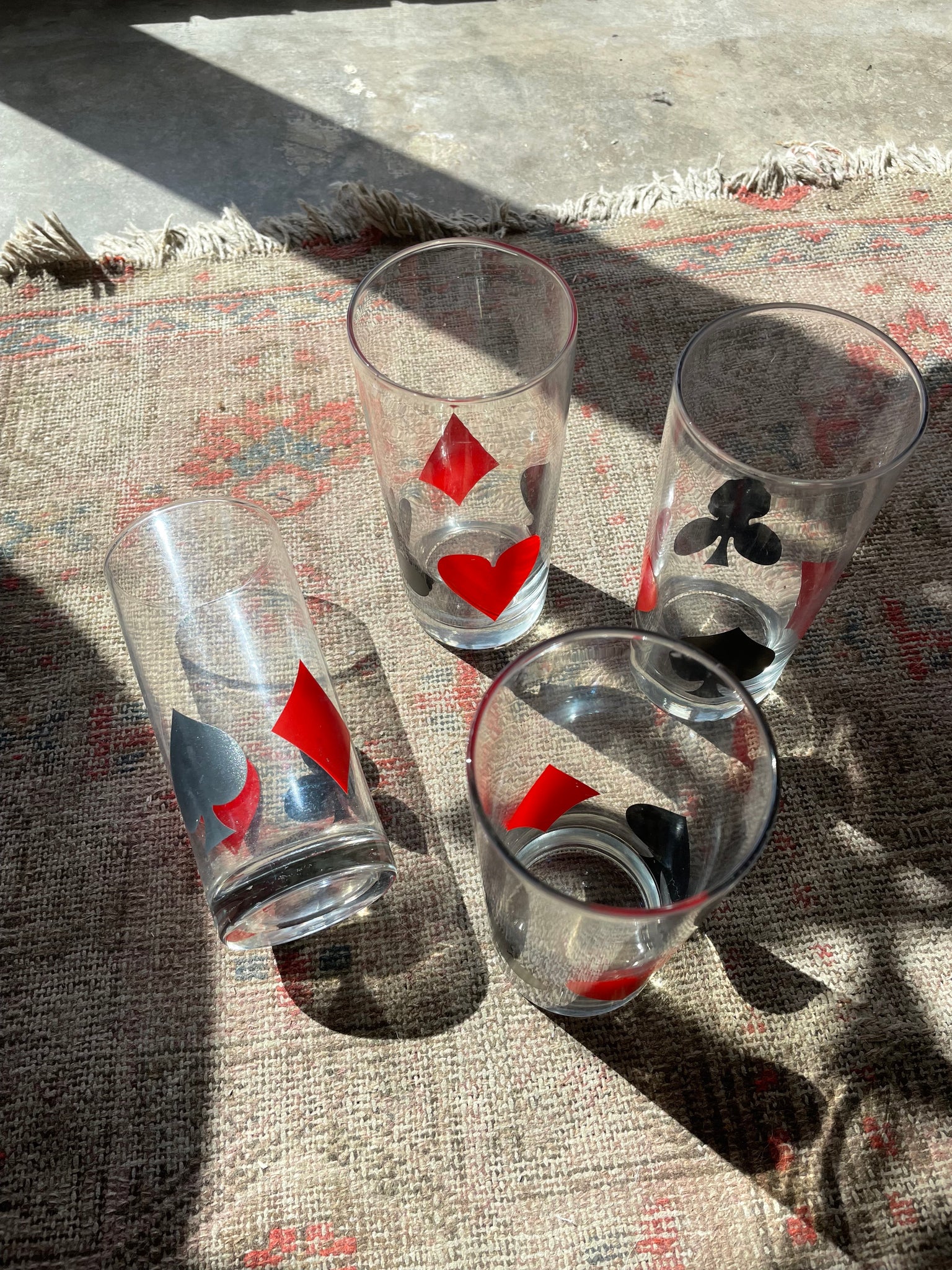 Poker Glasses - Set of 4