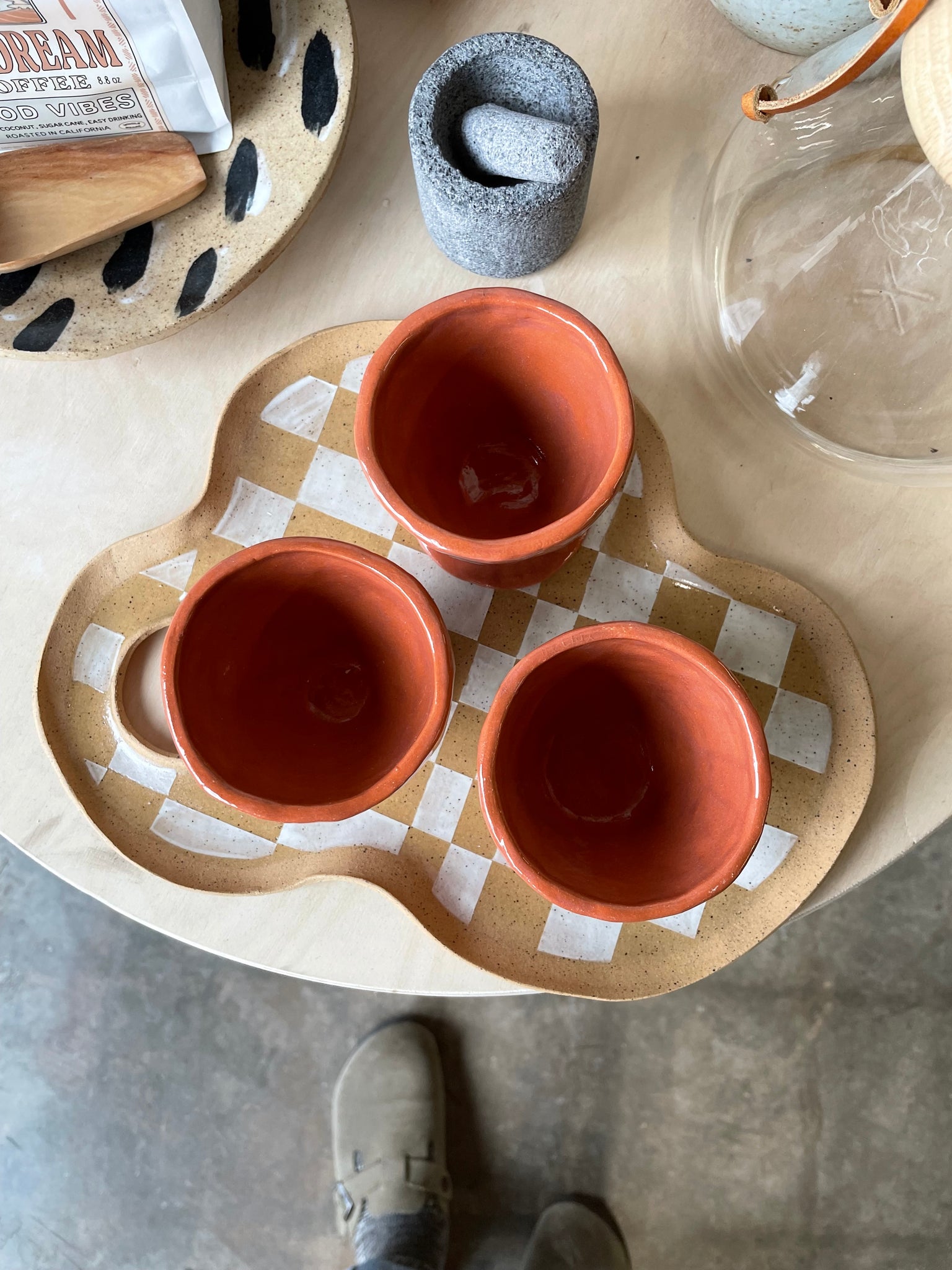 Handmade Ceramic Terra Cotta Wine Cup