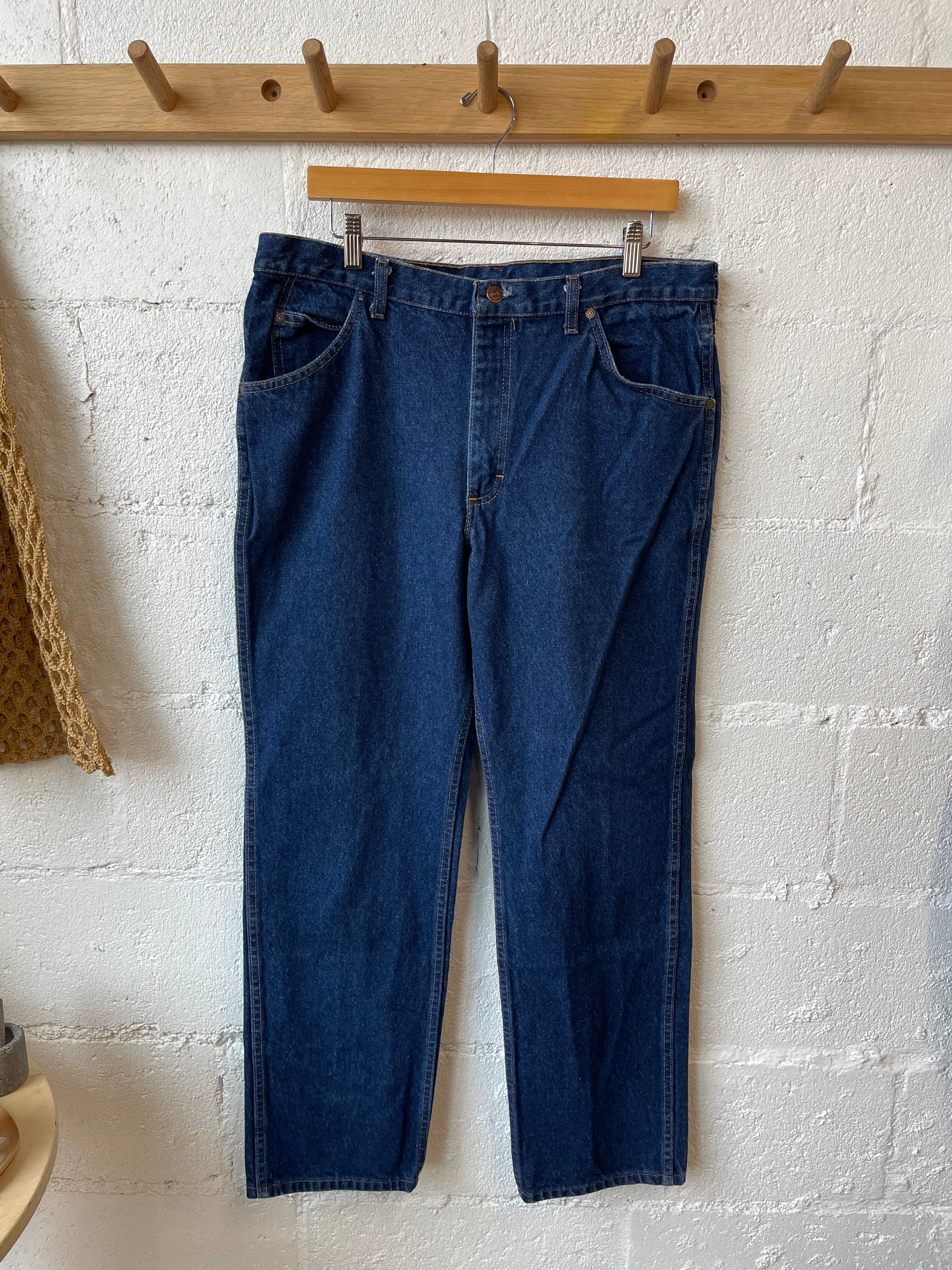 Vintage Sears + Roebuck Dark Blue Jeans - Rare Label – Jo & June