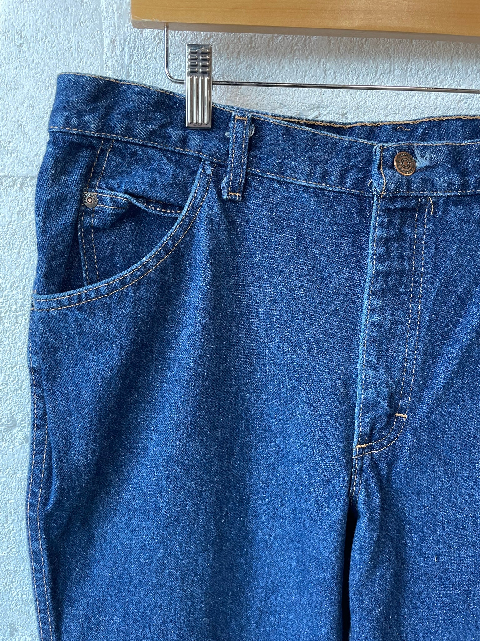 Vintage Sears + Roebuck Dark Blue Jeans - Rare Label