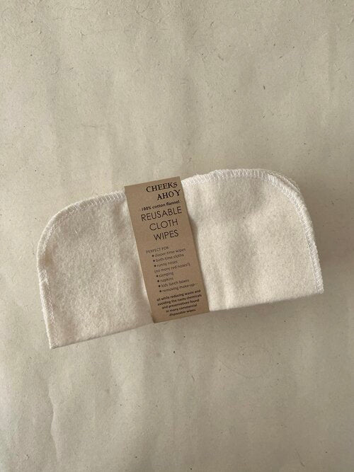Resuable 100% Cotton Cloth Wipes Set of 30