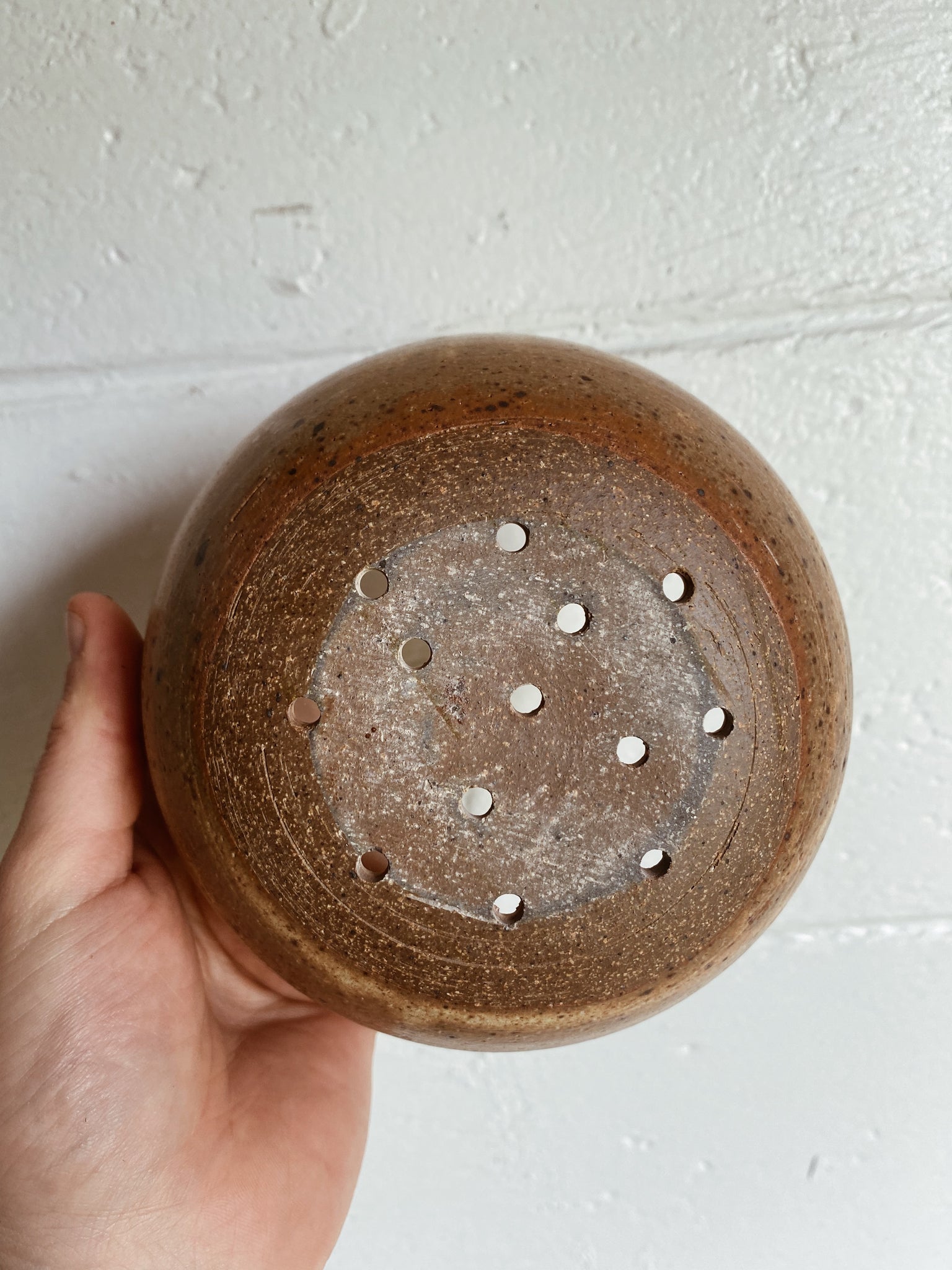 Handmade Pottery Colander/Berry Bowl