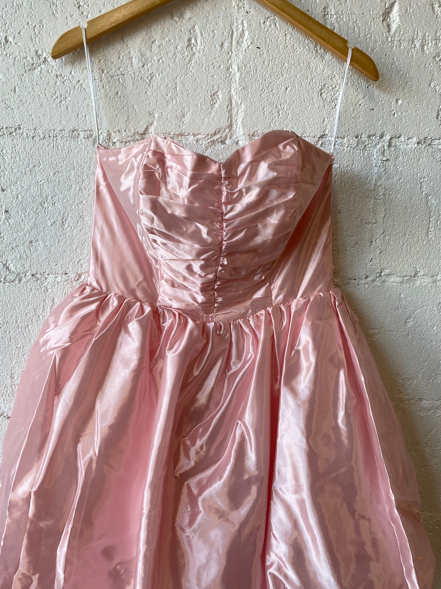 Vintage Pink Strapless Steppin' Out Dress