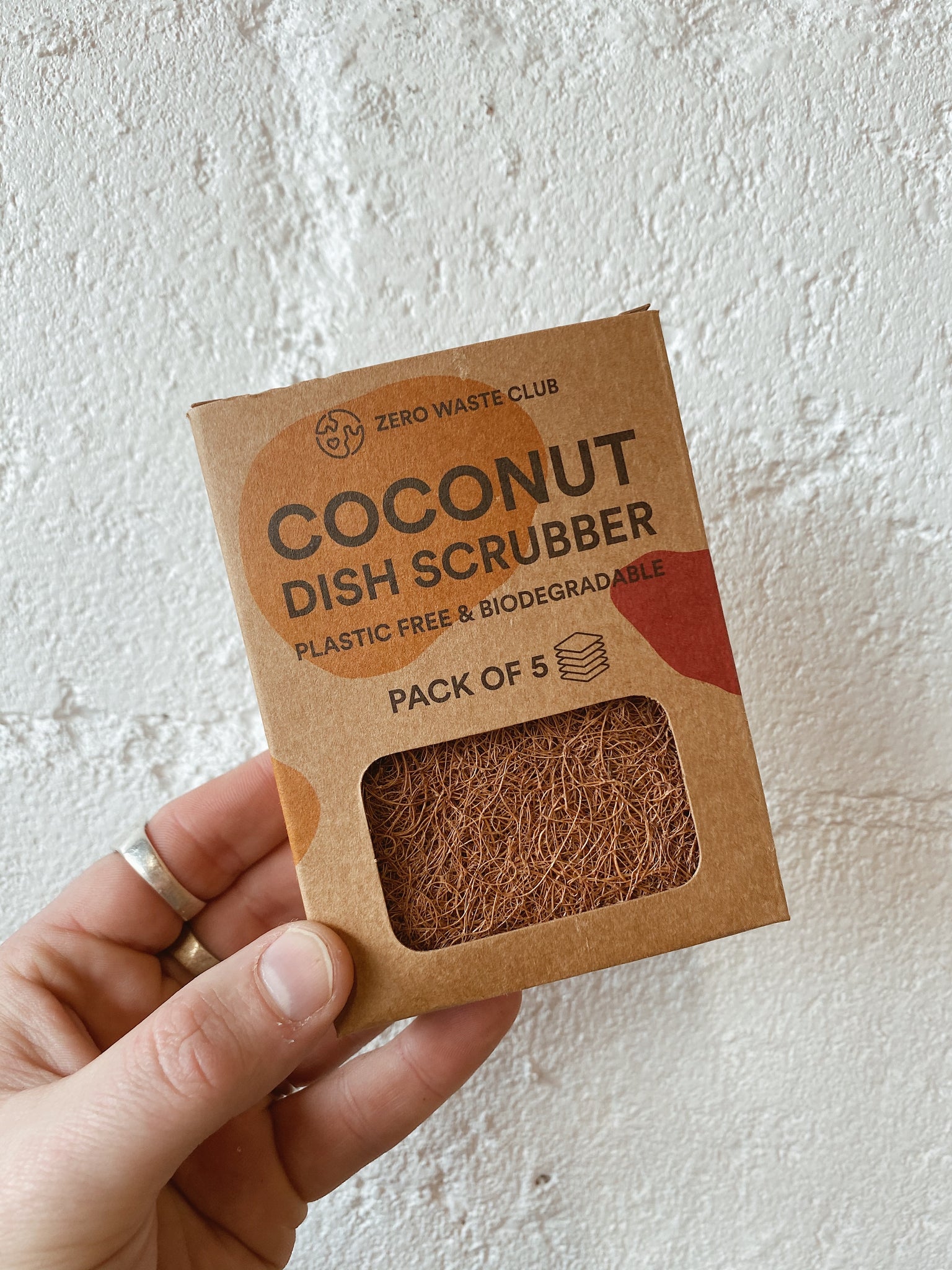Coconut Dish Scrubber Pack of 5